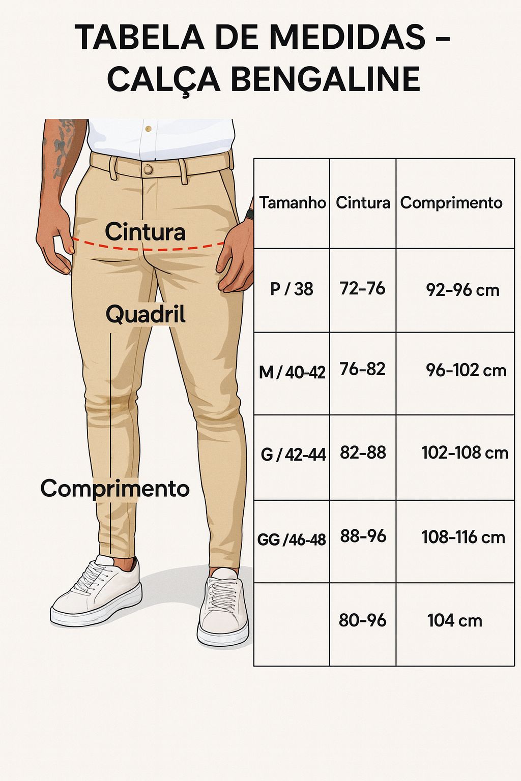 tabela de medidas